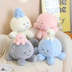 Peluche <span class=keywords><strong>de</strong></span> <span class=keywords><strong>Pulpo</strong></span> Tejido, Almohada Suave <span class=keywords><strong>de</strong></span> Gatito, Juguete <span class=keywords><strong>de</strong></span> Peluche Súper Suave, Relleno <span class=keywords><strong>de</strong></span> Algodón PP, Bordado, <span class=keywords><strong>para</strong></span> Cumpleaños - Product Image 4