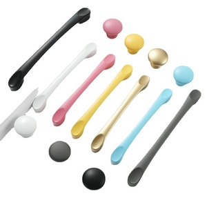 Modern Aluminum Alloy Drawer Handle Bar Single Hole Easy Installation For Cabinet Door Furniture <b>Knob</b> Blue Yellow Pink <b>Black</b> - Product Image 5