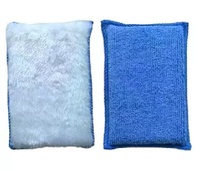 Éponge microfibre multi-usages en nylon absorbant l'eau, sans couture, pour le lavage de voitures et le nettoyage domestique