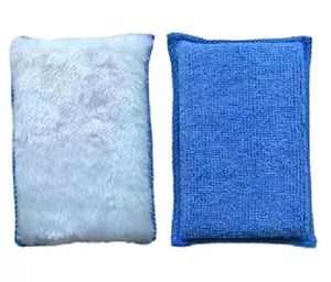 Éponge de nettoyage pour l'intérieur de la voiture, brosse en filament de polyester, chiffon, bloc d'éponge, outil de nettoyage pour le lavage de voiture - Product Image 4