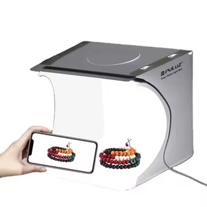 Prix d'Usine Boîte à Lumière 20cm Mini Studio <span class=keywords><strong>Photo</strong></span> Portable pour Petits Articles Accessoires de Photographie avec 6 Fonds Gratuits - Product Image 1