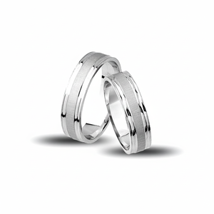 925K Sterling <b>Silver</b> Plain Wedding <b>Band</b> 5 mm Machine <b>Ring</b> - Product Image 2