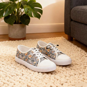 รองเท้าผ้าใบผู้หญิงแบบสวม รุ่นใหม่ สไตล์ลำลอง เหมาะสำหรับฤดูร้อน ฤดูใบไม้ผลิ ออกกำลังกาย และเดิน - Product Image 4