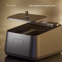 Baignoire Pliable Chauffante pour Pédicure avec Massage par Jets et Chaleur, Bassin de Lavage et de Trempage des Pieds, Pliable et Portable