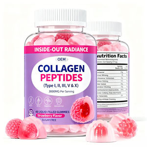 Complément de 5 types de gommes de collagène (types I, II, III, V, X) avec mélange antioxydant Myrtille et Thé Vert pour la beauté de la <span class=keywords><strong>peau</strong></span>, des cheveux et des ongles - Product Image 1