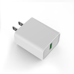 Chargeur mural USB QC3.0 certifié Schitec charge rapide chargeur mural USB à port unique 18W pour la charge d'alimentation - Product Image 1