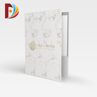 Porte-documents écologique A4 A5 avec logo personnalisé, poches et porte-cartes, dossier de présentation de bureau durable