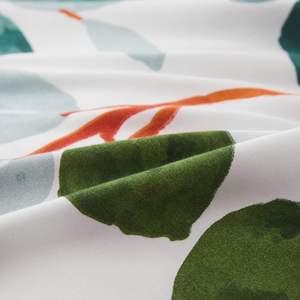 YongHo moderne coloré Floral 100% coton 200TC Anti-poussière acariens <span class=keywords><strong>housse</strong></span> <span class=keywords><strong>de</strong></span> <span class=keywords><strong>couette</strong></span> 4 pièces drap plat ensemble <span class=keywords><strong>de</strong></span> literie pour hôtel - Product Image 5