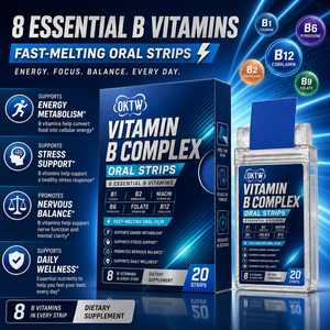 Tiras Orales de Vitamina B Compleja OEM de Disolución Rápida con Vitamina B6 para Mejorar la Concentración, Sin Azúcar B2B - Product Image 3