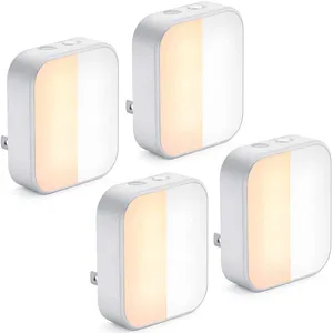 Vente chaude Automatique Jour Nuit Capteur de Lumière Intelligent Réglage de la Luminosité Plug In Mur Veilleuse