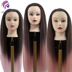 Precio al por mayor Europa cara peluquero entrenamiento muñeco maniquí cabeza con pelo hombro para práctica de peluquería - Product Image 6