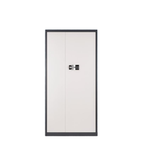 Coffre-fort numérique intelligent KENING JQ-098 avec serrure à code, armoire de bureau moderne, armoire à dossiers financiers avec empreinte digitale, panneau métallique, 2 tiroirs