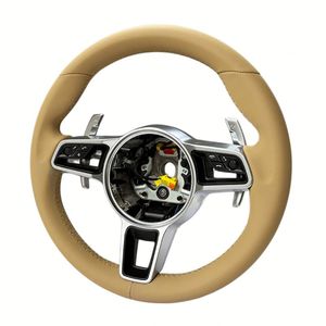 Volant en cuir et daim de haute qualité pour Porsche Panamera Cayenne Macan Cayman GT4 Boxster 718 981 <span class=keywords><strong>911</strong></span> 991 992 992 - Product Image 5