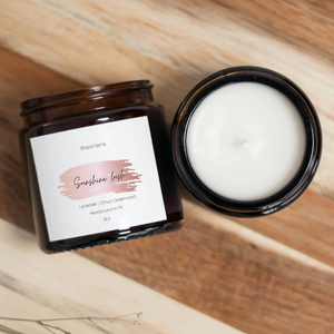 Tùy Chỉnh Nến Nhãn Logo Dính Kết Cấu Giấy Vàng Lá Dập Vinyl Sticker In Ấn Thơm Nến Jar Bao Bì Nhãn - Product Image 4