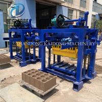 Machine à fabriquer des blocs creux en béton diesel QT4-40, prix compétitif, machine à briques pleines, machinerie de fabrication de briques en ciment en Afrique du Sud et au Congo