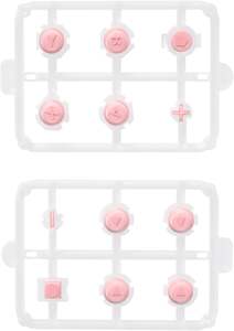 Controlador de botones de gelatina de dos tonos de repuesto personalizado Azul Rojo y transparente para Nintendo Switch & Switch OLED JoyCon - Product Image 3