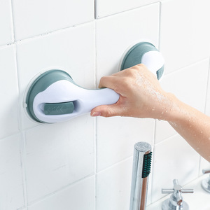 Barres d'appui de sécurité pour salle de bain, fixation murale par ventouse, design moderne et simple, pour baignoire et douche - Product Image 4