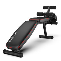 Banc d'haltères en métal réglable multifonctionnel pour hommes planche musculaire abdominale pour exercice de pli du ventre assis Fitness pliant