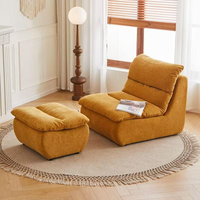 Sofá Individual Reclinable de Tela Ecológica Moderna, Envasado al Vacío para Ahorrar Espacio, Ideal para Apartamentos Pequeños, Salas de Estar y Balcones