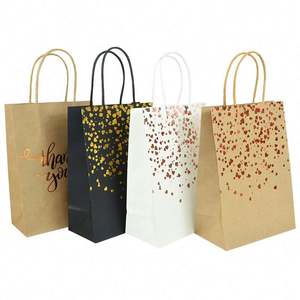 Wholesale Luxury Black Shoes Clothes Packing Paper <b>Bags</b> Printed Custom Logo Clothing Shopping Gift Jewelry Packaging Paper <b>Bag</b> - Product Image 4