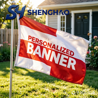 Fabricant OEM & ODM – Drapeau publicitaire promotionnel personnalisé en polyester avec logo imprimé sur mesure