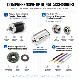 <span class=keywords><strong>Moteur</strong></span> CC sans balais Waillynice 2232R 22mm 9V 12V 24V 10090RPM pour machine à tatouer rotative, stylo, servo RC - Product Image 5