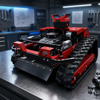 Tondeuse robot tout-terrain télécommandée homologuée CE avec lame à neige pour jardin
