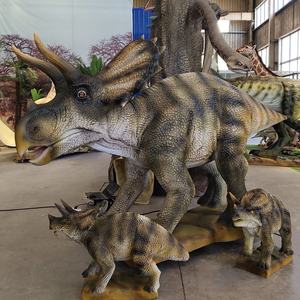 Modelo de Dinosaurio <span class=keywords><strong>Triceratops</strong></span> Animatrónico Realista para Parque de Atracciones en Venta - Product Image 5