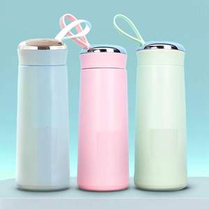 Creative Fashion Insulated Double Nice Glass Water Cup Student Handy Cup Water <b>Bottle</b> <b>Gift</b> Advertising Glass Cup Print LOGO - Product Image 3