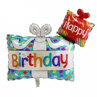 Globos de feliz cumpleaños, conjunto de decoración de fiesta, cartel de feliz cumpleaños