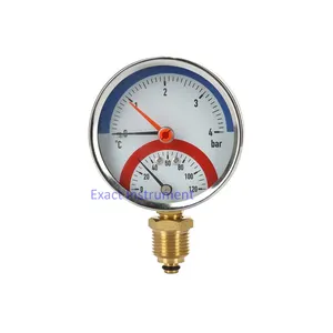 गर्म बिक्री संयुक्त तापमान और दबाव Gaugethermomanometer, यांत्रिक दबाव तापमान गेज