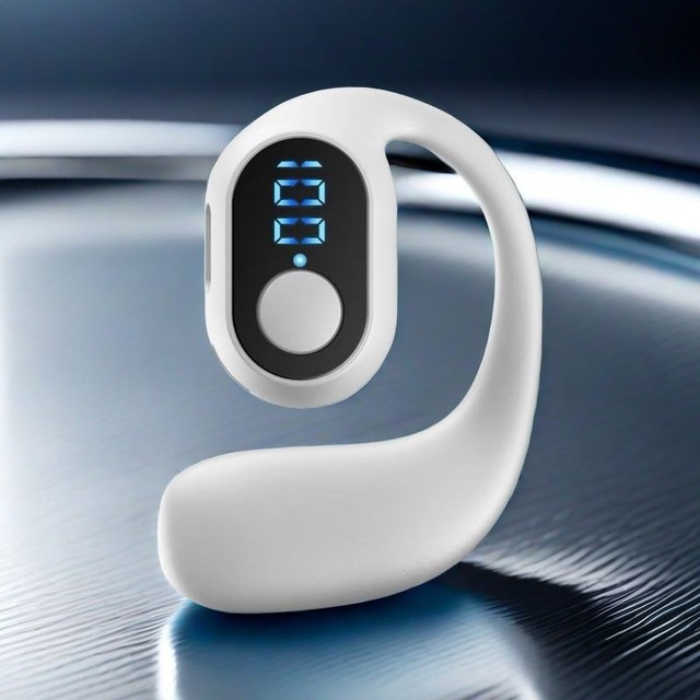 LED Display Wireless Blue Tooth 5.3 Earphones Lightweight Headphone HiFi Stereo Noise Reduction Ear-Hook Sports Calling Headset