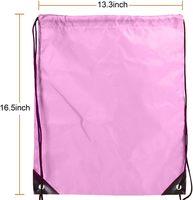 Sac à cordon en gros avec logo personnalisé, en nylon polyester 210D, imperméable, pour la gym et le sport