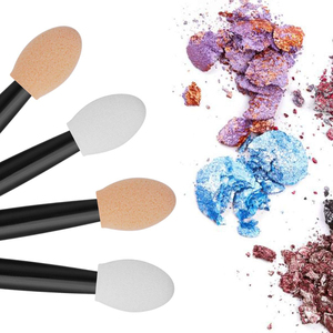 60 Aplicadores Desechables de Doble Cara para Sombra de Ojos, Esponjas de Maquillaje de 2.44' de Largo, Aplicadores de Esmalte de Uñas Cromado - Product Image 4