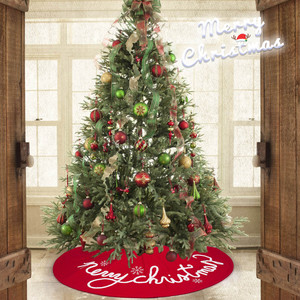 Falda para Árbol de Navidad Ecológica YUELIAN con Diseño de Copos de Nieve, Tamaños de 62CM/92CM, Venta al por Mayor de Fábrica para Decoración Navideña y de Año Nuevo - Product Image 4