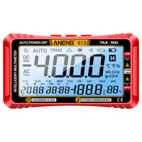 Multimètre numérique intelligent plein écran haute précision multifonction 3-en-1 avec écran LCD, testeur de tension électronique, modèle 613 pour