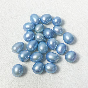 Hạt ngọc trai nước ngọt tự nhiên, nhuộm màu cầu vồng, hình dạng hạt gạo, bán sỉ, dùng làm đồ trang sức, kích thước 6-7mm - Product Image 3