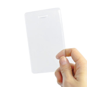 <span class=keywords><strong>Porte</strong></span>-<span class=keywords><strong>Badge</strong></span> en PVC <span class=keywords><strong>Transparent</strong></span> Vertical <span class=keywords><strong>Transparent</strong></span> Flexible pour carte d'identité de proximité avec lanière de ruban - Product Image 4