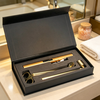 Ensemble d'accessoires pour bougies de haute qualité, écologiques et haut de gamme, coupe-mèche, éteignoir à bougie, coffret cadeau, ensemble de soin des bougies de luxe
