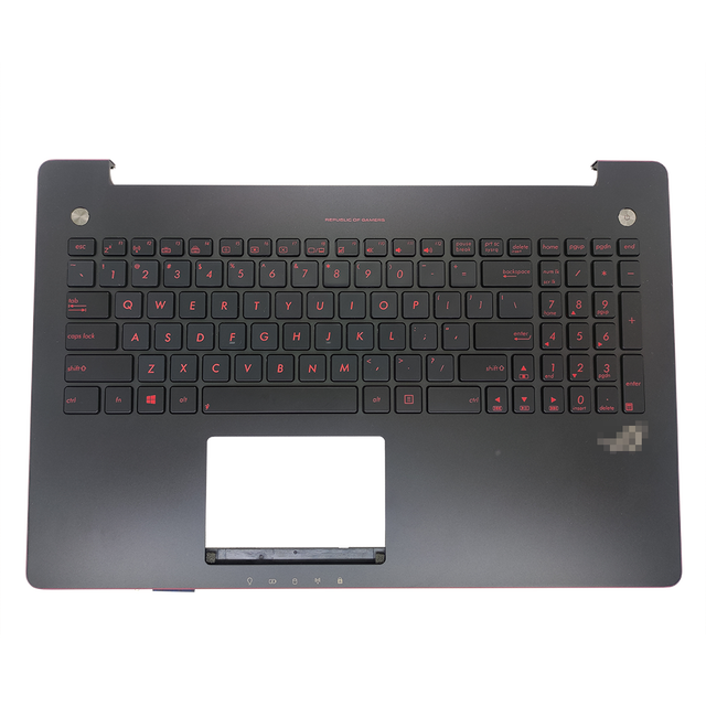 New US English Backlight Laptop Keyboard for ASUS G550JK 0KNB0-662AUS00 90NB04L3-R31US0 Keyboard With Black Palmrest Red Keys