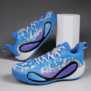 รองเท้าบาสเก็ตบอลแบบผูกเชือกสำหรับผู้ชายรุ่นใหม่ปี 2026 รองเท้าลำลองสำหรับผู้ชายและผู้หญิงทันสมัยสำหรับกิจกรรมกลางแจ้ง ระบายอากาศได้ดี นุ่มสบาย - Product Image 1