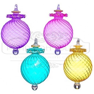 แฮนด์เมดอียิปต์แก้วเครื่องประดับคริสต์มาสตกแต่งด้วยทองคำบริสุทธิ์ - Product Image 1