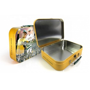 Tùy Chỉnh In Ấn Câu Lạc Bộ Bóng Đá Theo Mùa Vé Chủ Hộp Thiếc Với Tay Cầm Và Clasp - Product Image 1