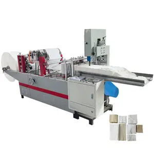 Customized embossing napkin paper cutting machine automatic napkin paper folding machine