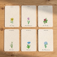 Carte de vœux rétro avec motif végétal, enveloppe en carton, minimaliste, simple, fleur, haut de gamme, romantique, Saint-Valentin, message de confession