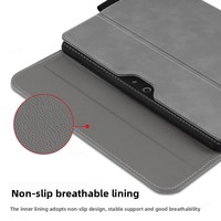 Sac pour ordinateur portable en cuir PU avec logo personnalisé JFG, usine OEM ODM, vente en gros, housse antichoc pour Surface Pro 9, toutes tailles