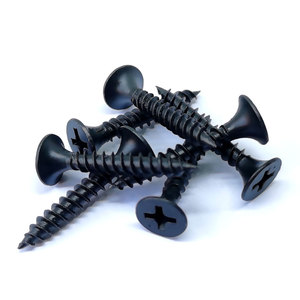 Tornillo para tablero de silicato de calcio - 3x25mm 19mm 4.2mm Tornillo negro para aglomerado - Product Image 6