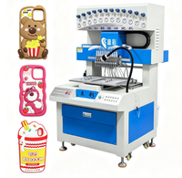 Machine automatique de distribution de porte-clés en silicone 12 couleurs, machine de goutte-à-goutte pour patchs 2D 3D en PVC souple