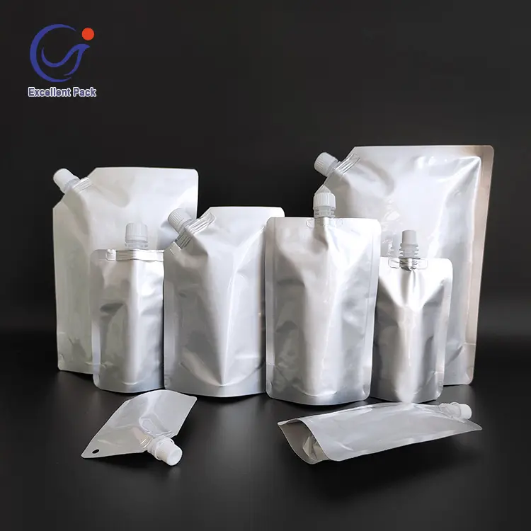 50ml sampel sampo masker rambut perawatan kulit anti bocor Pouch Doypack lapisan aluminium murni dalam stok