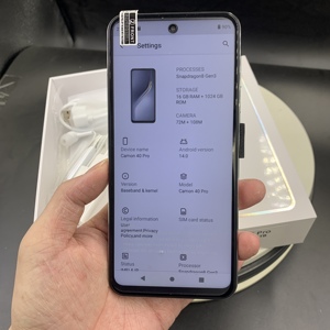 Phiên bản toàn cầu fnban Camon 40pro 16GB + 1TB 5G Dual Sim Dual Standby Nhận dạng khuôn mặt được chứng nhận điện thoại thông minh - Product Image 2